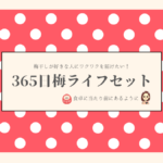 梅干しが食卓に当たり前にあるように。365日梅LIFEセット